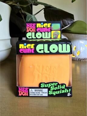 NIB Schylling Nice Cube Glow - ORANGE
